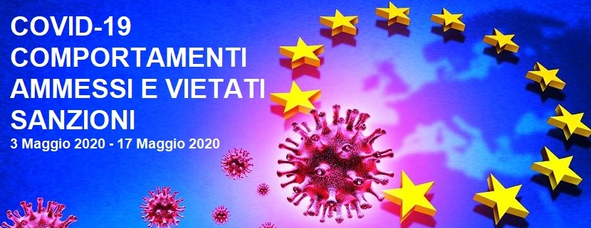 COVID-19: COMPORTAMENTI AMMESSI E VIETATI –SANZIONI