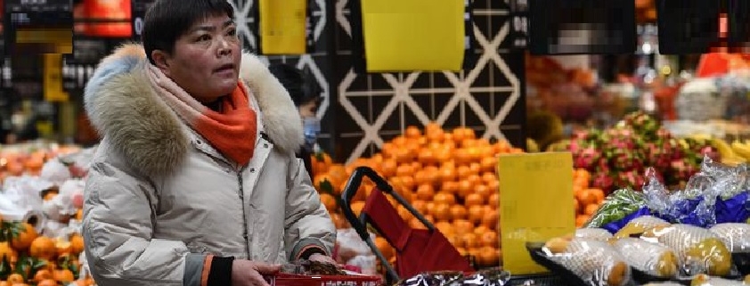 Calo prezzi in Cina peggiore dal 2009