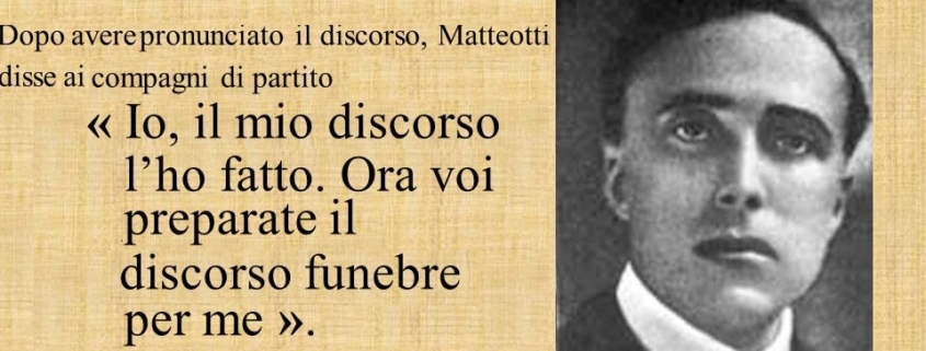 «Preparate il mio discorso funebre», Giacomo Matteotti e le sue ultime parole cent’anni fa