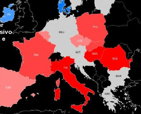 Conti pubblici, scatta la procedura Ue per deficit eccessivo. Italia con Francia e altri cinque Paesi.