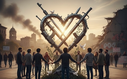 La pace: il coraggio di disarmare i cuori in un mondo inquieto. La pace nasce con la giustizia economica, dalla speranza alla fraternità