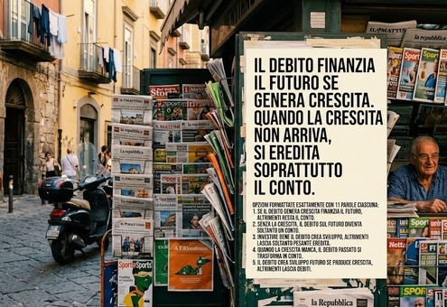 Flessibilità europea e debito: chi paga davvero il conto? Quando la crescita manca, il debito passato si trasforma in conto.