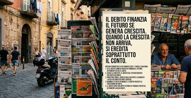 Flessibilità europea e debito: chi paga davvero il conto? Quando la crescita manca, il debito passato si trasforma in conto.